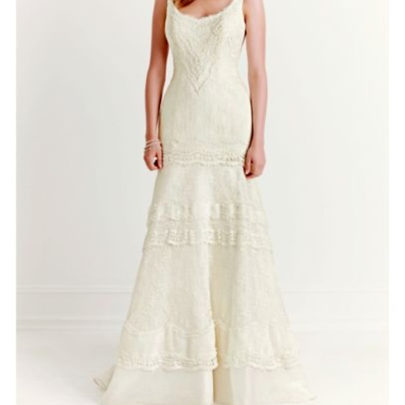 Melissa Sweet Dresses & Skirts - Melissa Sweet Ivory Organza & Lace Wedding Dress